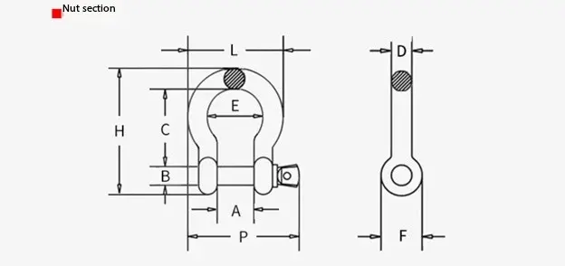 Bow D-shaped buckle (6)